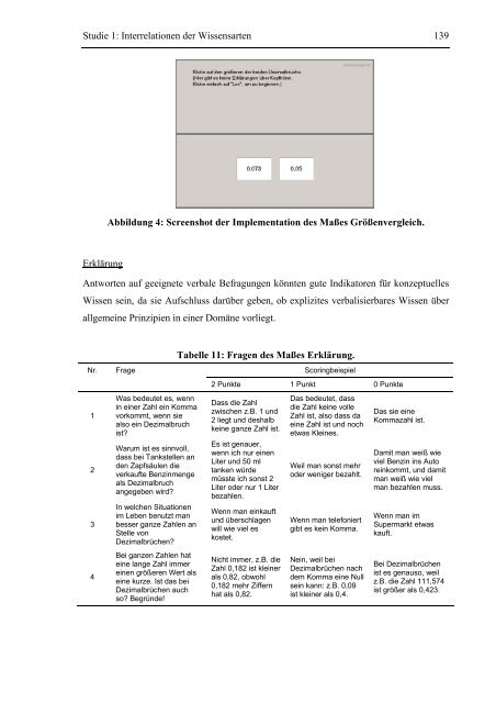 Konzeptuelles und prozedurales Wissen als latente Variablen: Ihre ...