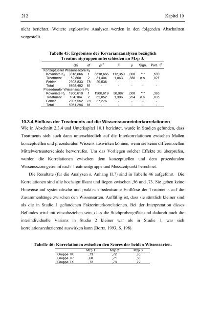 Konzeptuelles und prozedurales Wissen als latente Variablen: Ihre ...