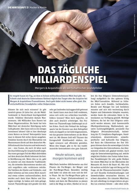 Die Wirtschaft Köln Ausgabe 02 / 2020