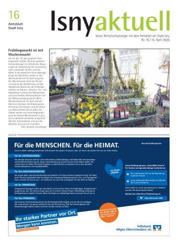 Isny Aktuell 15.04.2020