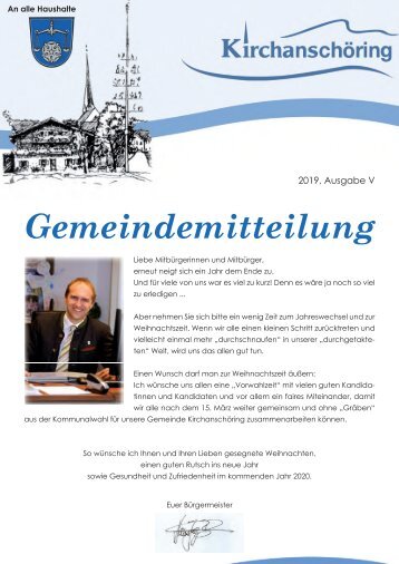 Gemeindemitteilung Kirchanschöring 2019-5