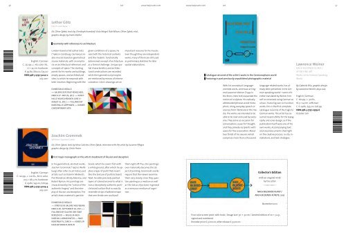 Preview and Complete Catalogue Hatje Cantz Verlag Fall 2011