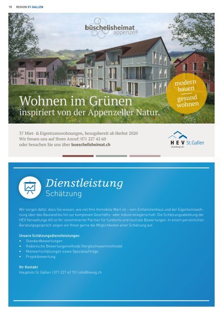 HEV IMMO PLUS+ 1/2020 Ausgabe Werdenberg-Sarganserland