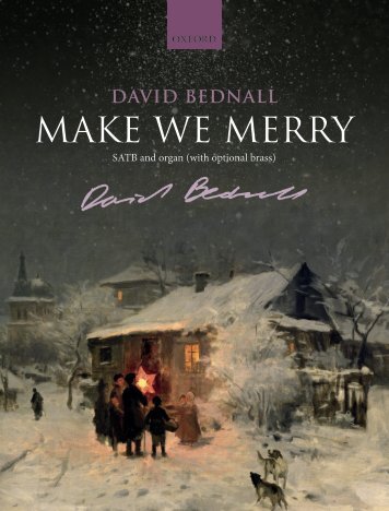 David Bednall Make We Merry SATB version 