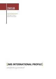 [JMS INTERNATIONAL PROFILE] - Globaltrade.net