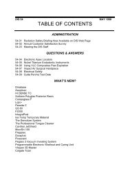 TABLE OF CONTENTS - Air Force Surgeon General