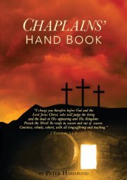 Chaplains Handbook and Prayerbook
