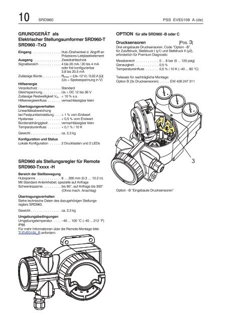 SRD960 Universeller Stellungsregler SRD960-T Elektr ...