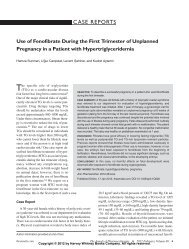 Use of Fenofibrate During the First Trimester of Unplanned ...