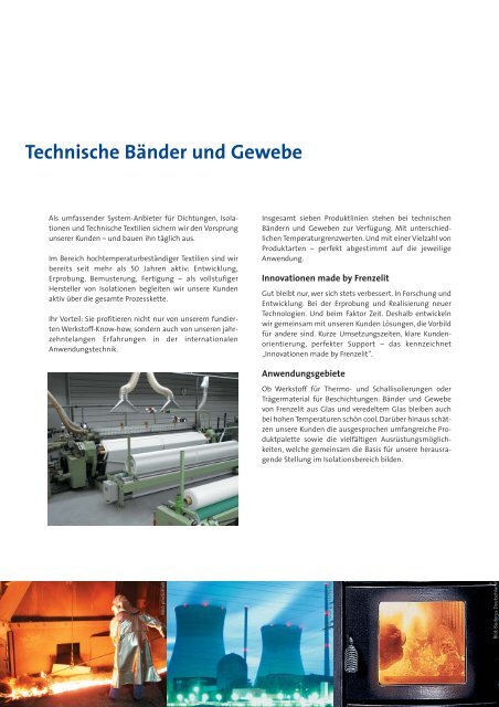 Technische Bänder und Gewebe - Frenzelit Werke GmbH