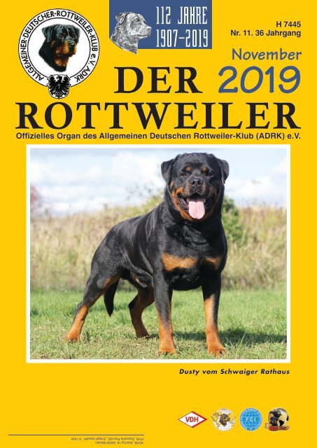 Der Rottweiler - Ausgabe November 2019