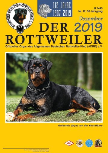 Der Rottweiler - Ausgabe Dezember 2019