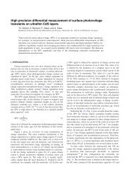 High precision differential measurement of surface photovoltage ...