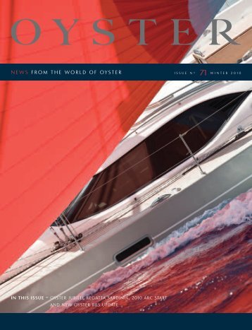NEWS FROM THE WORLD OF OYSTER - Oyster Yachts