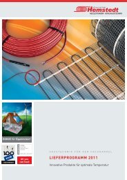 Produktkatalog Haustechnik Stand 03/2010 PDF - Hemstedt