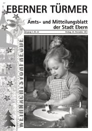 EBERNER TÜRMER Amts- und Mitteilungsblatt der ... - Ebern Aktuell