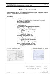 Drehen eines Senklotes - Fos Bos