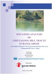 situation analysis of chittagong hill tracts in bangladesh