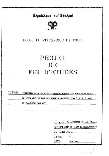Conception d'un logiciel de dimensionnement des poutres et ... - BEEP
