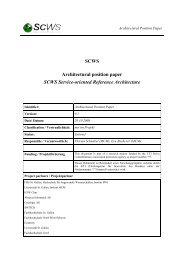 SCWS Architectural position paper SCWS Service-oriented - IPM-FHS