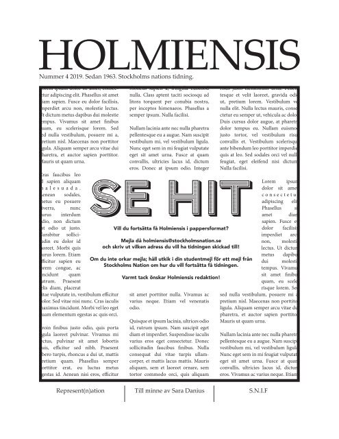 2019 - Holmiensis 4