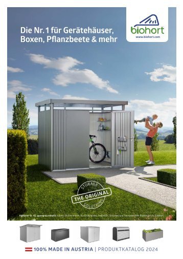 Biohort Stauraumlösungen für den Garten