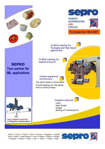 SEPRO Your partner for IML applications