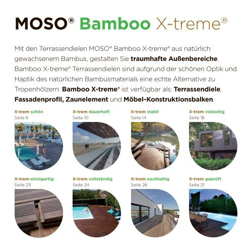 MOSO, Bamboo X-treme Outdoorprodukte