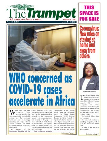 The Trumpet Newspaper Issue 516 (April 8 - 21 2020)