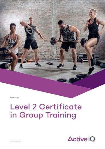 Active IQ Level 2 Certificate in Group Training (sample manual)