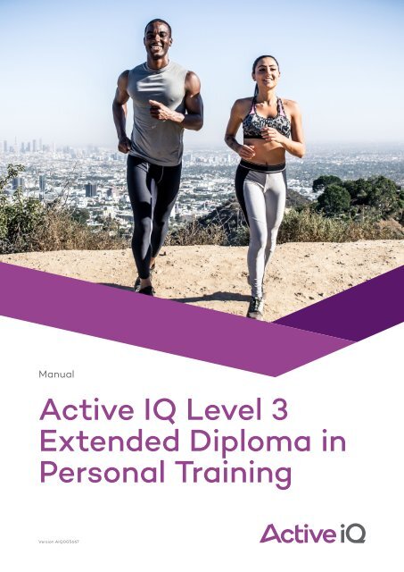 Active Iq Level 3 Extended Diploma In Personal Training Sample Manual 9452