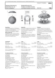 Gebrauchsanweisung Instructions for use Fiche d'utilisation - Bega