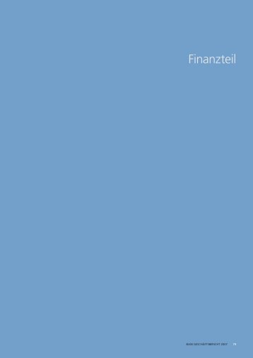 Geschäftsbericht 2007 Finanzteil - BLKB
