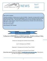 April 2020 FRC Member Newsletter