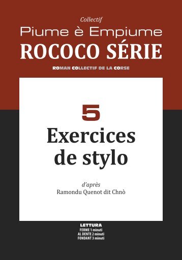 Rococo Serie-05 Exercices de stylo-QUENOT