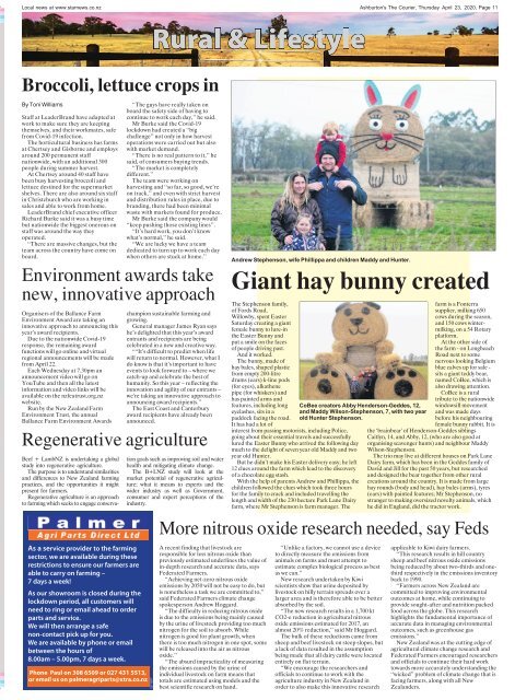 Ashburton Courier: April 23, 2020