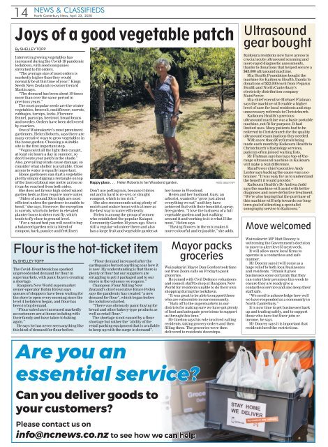 North Canterbury News: April 23, 2020