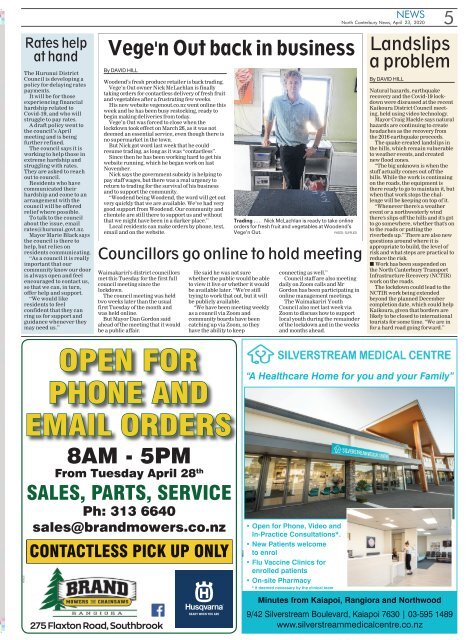 North Canterbury News: April 23, 2020