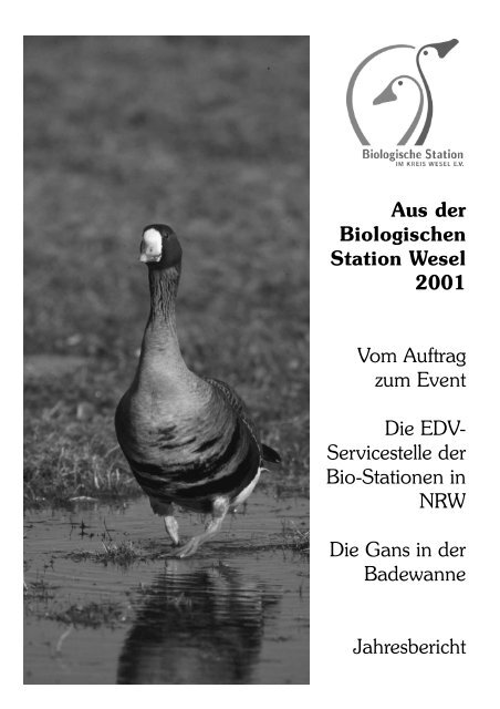 Jahresbericht 2001 -  Biologische Station im Kreis Wesel e.V. (BSKW)