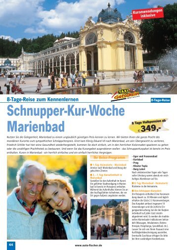 Schnupper-Kur-Woche Marienbad - Auto Fischer Reisen