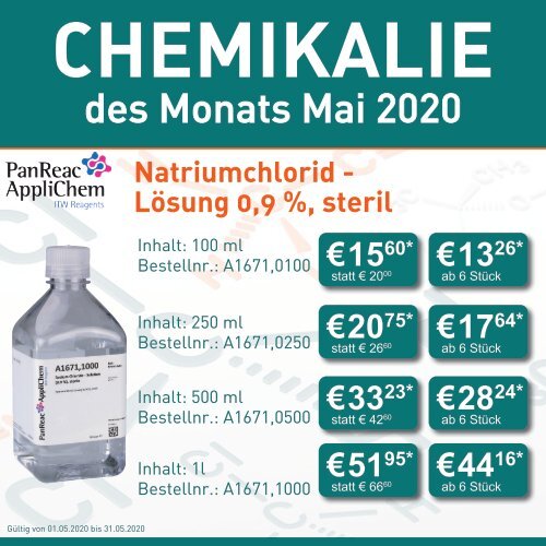 Chemikalie des Monats-Mai