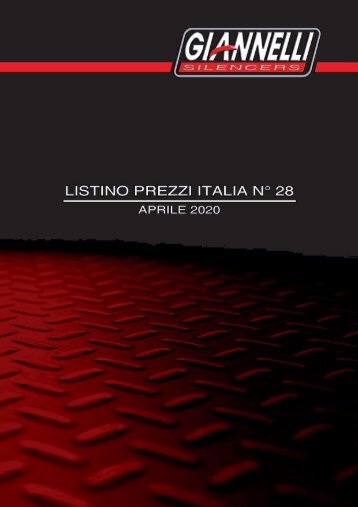 Giannelli - Listino Italia N° 28 - Aprile 2020