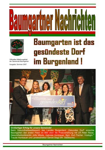 Gesundes Dorf - Gemeinde Baumgarten