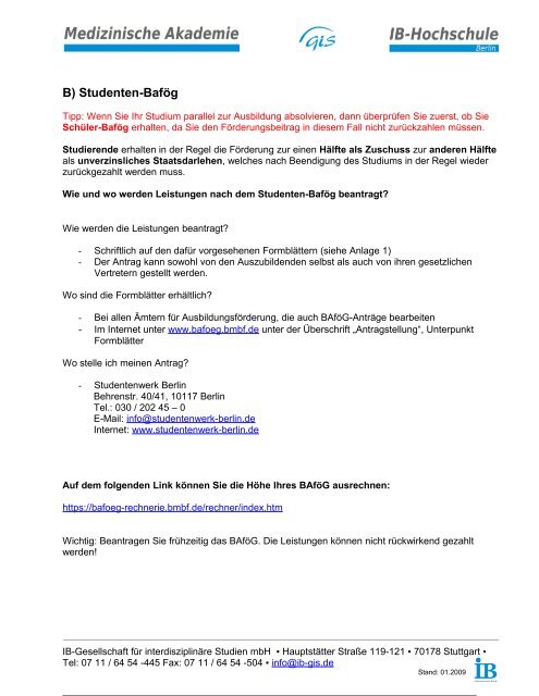B Studenten Bafog Tipp