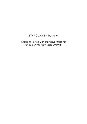 veranstaltungen bachelor (übersicht) - Ethnologie - Ludwig ...