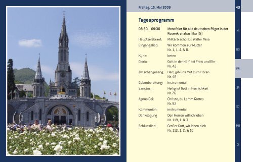 Lourdes-Pilgerbuch 2009 - Deutsche Katholische Militärseelsorge ...