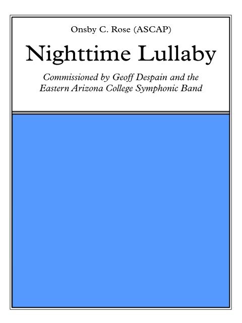 Nighttime-Lullabye-Score