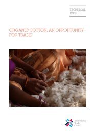 Organic Cotton : An Opportunity for Trade - International Trade Centre