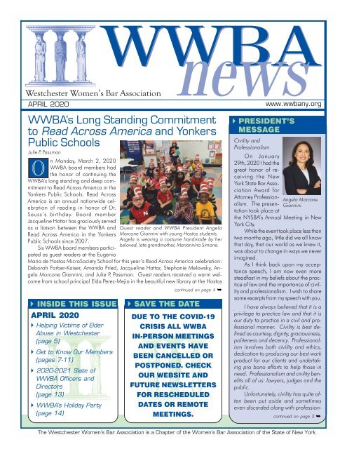 WWBA April 2020 Newsletter 