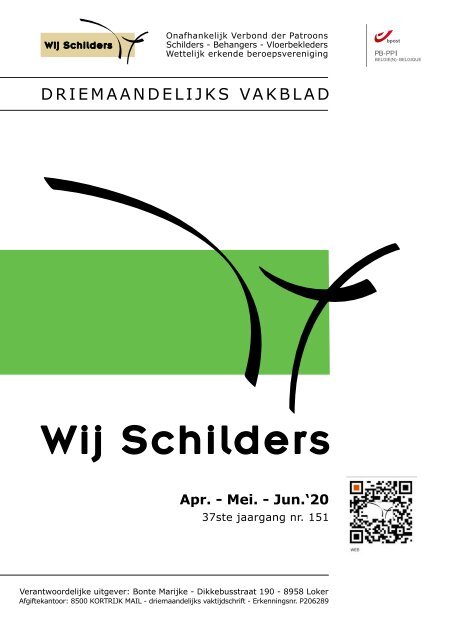 Vakblad Wij schilders april-mei-juni.N°151